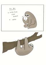 sweet cute Thinking of you Card 6543 created by Redback Cards