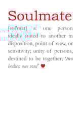 Cute Definition Typography Anniversary Card / Valentines Day Card - Soulmate - Definition - Unity Of Persons Destined To Be Together created by Bombus