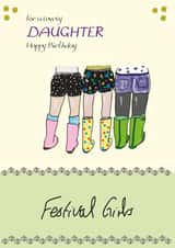 daughter birthday Birthday Card 6978 created by Curly Girly