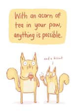 tea biscuit Good Luck Card 2917 created by Sarah Ray