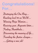 Congratulations Job Card 30346 created by mozz