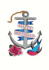 birthday anchor Birthday Card 30907 created by Sailor Made