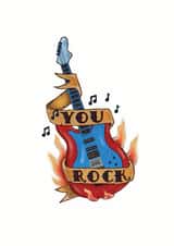 tattoo guitar Love & Friendship Card 8475 created by Sailor Made