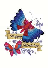 birthday butterfly Birthday Card 30913 created by Sailor Made