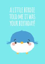 cute bird Birthday Card 30931 created by Coffee + Unicorns
