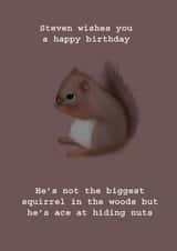 birthday squirrel Card 30918 created by Sailor Made