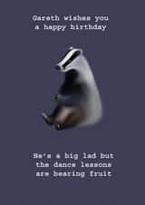 birthday badger Card 30919 created by Sailor Made