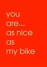 biker cyclist Anniversary Card 30964 created by Rudi & Co.