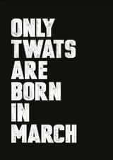 only born Birthday Card 8075 created by Filthy Sentiments