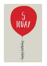 fifth 5th Birthday Card 8749 created by Spotty N Stripy