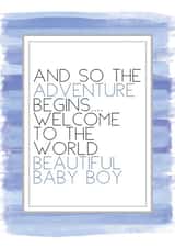 baby boy New Baby Card 2817 created by Always Sparkle
