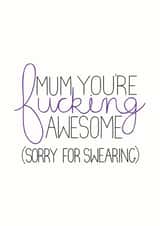 mothers funny Mothers Day Card 31204 created by Sioux Alice