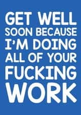 Get Well Funny Get Well Card 8511 created by Thirty Mussels