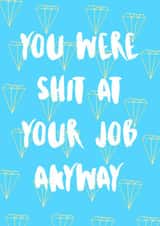 new job Leaving Card 6327 created by Diffydolls