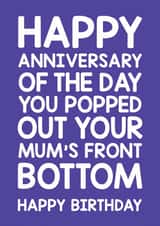 Birthday Anniversary Birthday Card 8515 created by Thirty Mussels