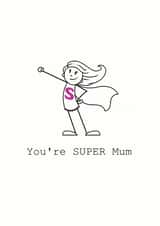 SuperMum Super Mothers Day Card 31273 created by Miss Shelly Designs