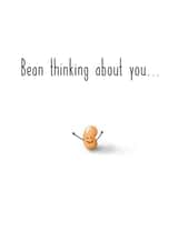 bean thinking Thinking of you Card 8827 created by Claire Thomson