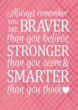 braver stonger Thinking of you Card 8868 created by Duckduckle Design