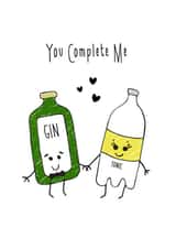 Gin anniversary Love & Friendship Card 31400 created by Of Life & Lemons Ltd.