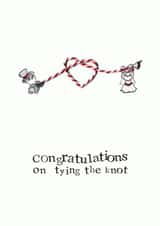 Tie the knot wedding card created by VICKI BRETT