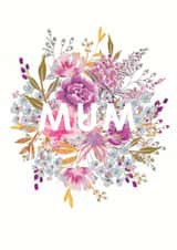 Classic Mother's Day Card - Pretty Florals - Bouquet created by Louise Tiler