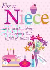 bhatiji Niece  Birthday Card 8838 created by Personalised Celebrations