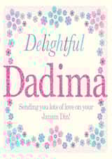 baa dadima Birthday Card 31307 created by Personalised Celebrations