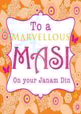 Aunt masi Birthday Card 31309 created by Personalised Celebrations