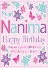 nani rani Birthday Card 31310 created by Personalised Celebrations