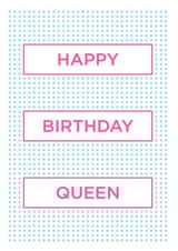 GAy Queen Birthday Card 30988 created by Thirty Mussels