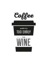 coffee wine Just because Card 9152 created by Lovely Cuppa