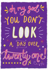 birthday typography Birthday Card 7798 created by Katie Ruby Illustration