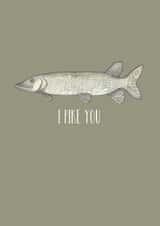 Funny Pike Love Card created by Becka Griffin