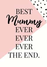 Best Mummy ever the end card created by Oh So Serendipity