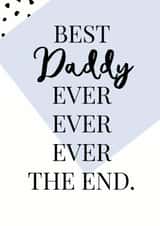 Best Daddy ever the end card created by Oh So Serendipity