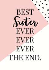 Best sister ever card created by Oh So Serendipity