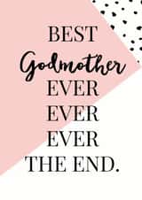 Best Godmother ever card created by Oh So Serendipity