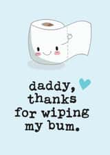 Thanks for wiping my bum card created by Mrs Best Paper Co.