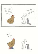 easter hen Easter Card 6556 created by Redback Cards