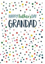 Classic Typography Fathers Day Card - Grandad - Polka Dots - Happy Father's Day Grandad created by Claire Giles