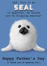 dad seal Father's Day Card 8830 created by Claire Thomson
