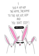 easter rabbit Easter Card 3311 created by Kasia Cards