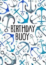 Classic Birthday Card - For Him - Birthday Buoy created by Elena O'Neill