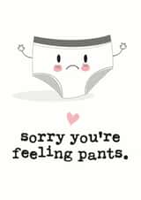 pants Male Get Well Card 5944 created by Mrs Best Paper Co.