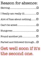 funny Male Get Well Card 9005 created by If Dogs Could Fly