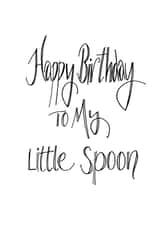 spoon for her Birthday Card 7276 created by Naughty Nice