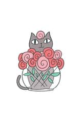 cat kitty Just because Card 1187 created by Anna Alekseeva