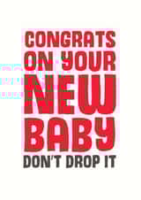 Female Male New Baby Card 8968 created by Mostly Beautiful