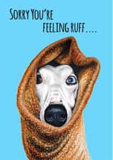 Whippet Get Well Soon Card created by sarahcoxartwork
