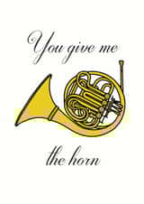 horn funny Anniversary Card 31793 created by Peabody Studio
